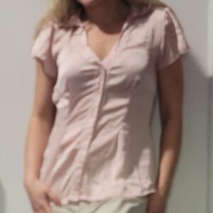 Womans Vanity Button Up Dress Top Size M